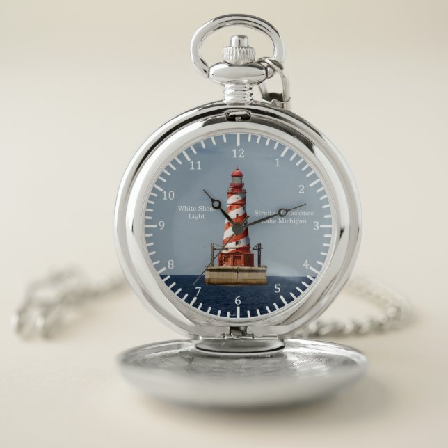 White Shoal Light pocket watch (Inside)