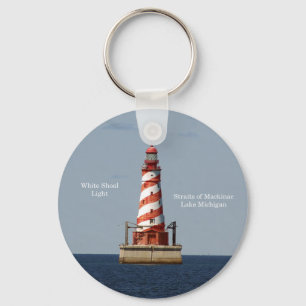 White Shoal Lighthouse key chain