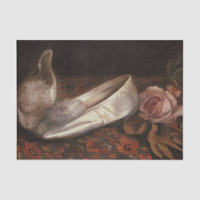 White Shoes by Eva Gonzales Tissue Paper (Front)