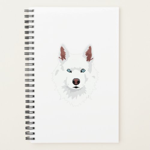 White Siberian Husky Canine _ White Snow Dog Planner