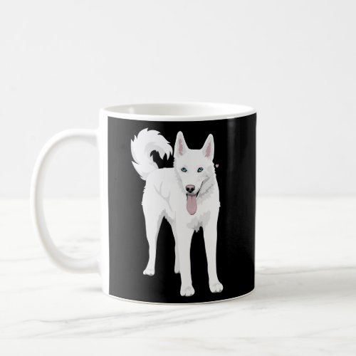 White Siberian Husky Dog Coffee Mug