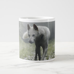White Siberian Husky Giant Coffee Mug