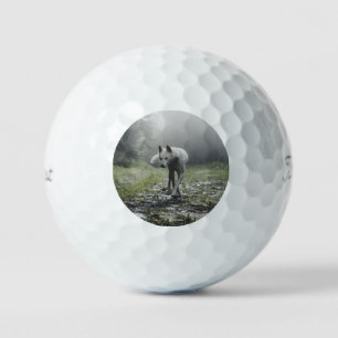 White Siberian Husky Golf Balls