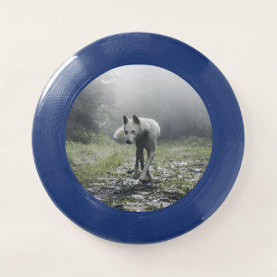 White Siberian Husky Wham-O Frisbee