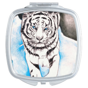 Blue White Tiger Lunch Box, Zazzle