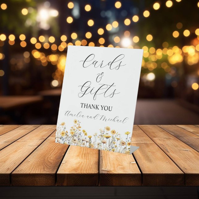 White Signature Script Cards and Gifts Pedestal Sign (Creator Uploaded)