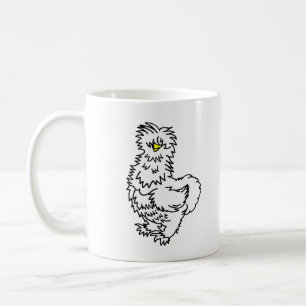 White Silkie Chicken Coffee Mug