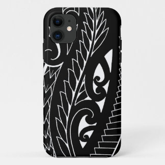 White silverfern New Zealand national symbol art iPhone 11 Case