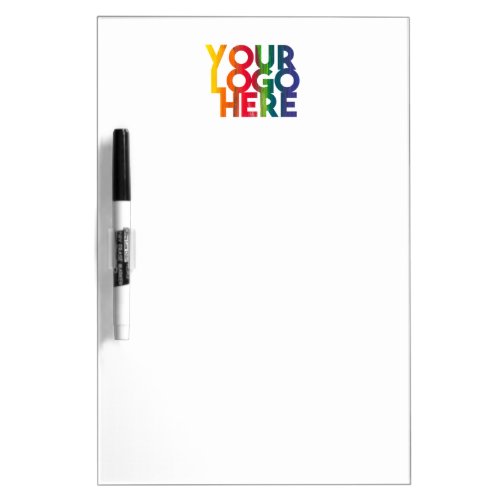 White Simple Business Logo Dry Erase Board