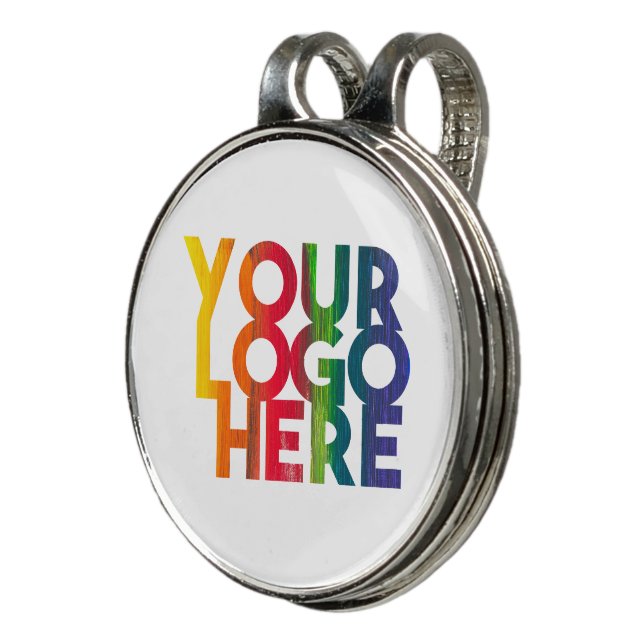 White Simple Business Logo Golf Hat Clip (3/4)