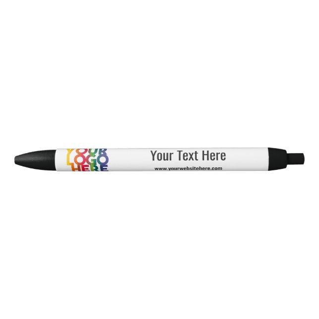 White Simple Business Logo Pen (Front)