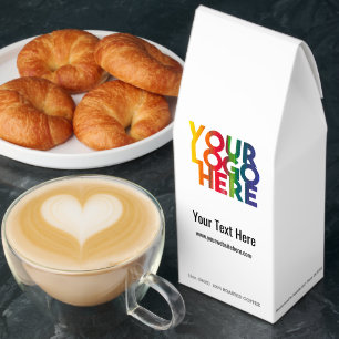White Simple Business Logo Roasted Coffee