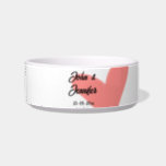 white simple minimal text style wedding red heart  bowl<br><div class="desc">design</div>