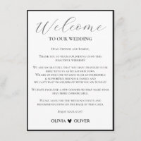 White simple minimalist wedding weekend itinerary