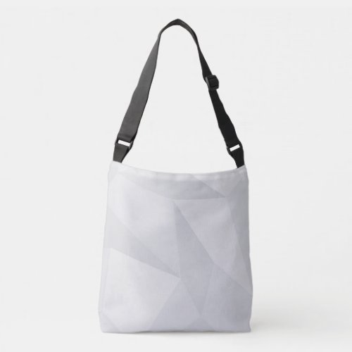 White simple modern urban cool trendy pattern crossbody bag