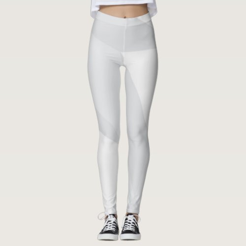 White simple modern urban cool trendy pattern leggings