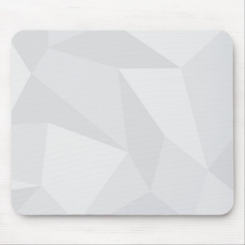 White simple modern urban cool trendy pattern mouse pad