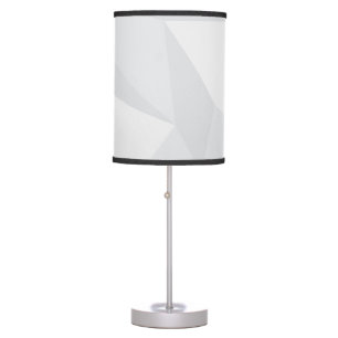 White, simple, modern, urban, cool, trendy pattern table lamp