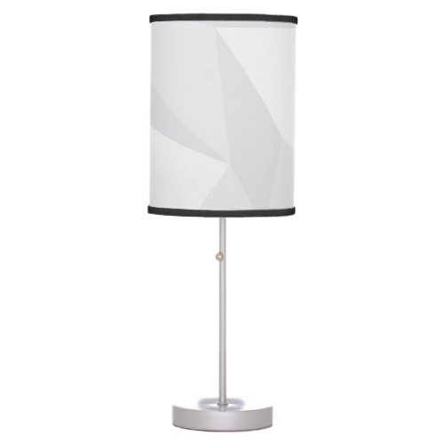 White simple modern urban cool trendy pattern table lamp