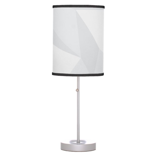 White, simple, modern, urban, cool, trendy pattern table lamp (Front)