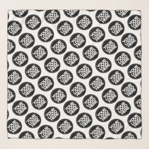 White Simple Repeating Business Logo Background Scarf