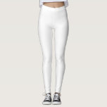 White Simple Solid Leggings<br><div class="desc">White Simple Solid Leggings</div>