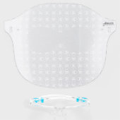 White Skull and Crossbones graphic Pattern Face Shield (Front w/Glasses)