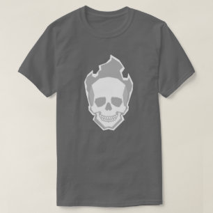 White Skull Graphic T-Shirt – Minimal Clean Skull 