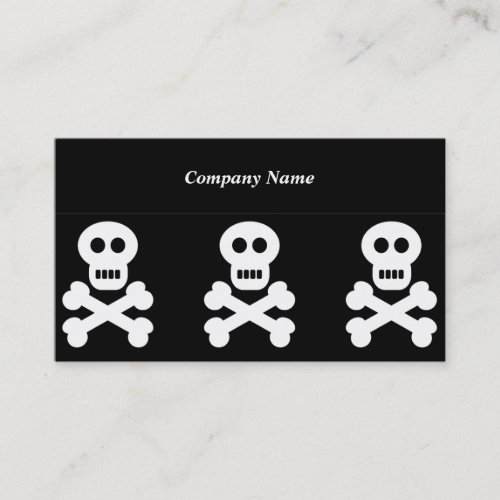 White Skulls, Company Name Business Card Template