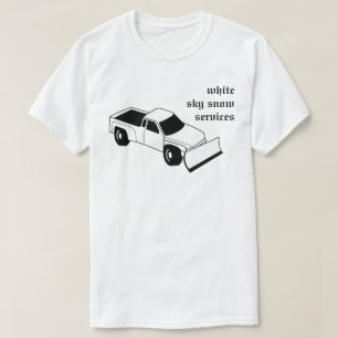 white sky snow services T-Shirt
