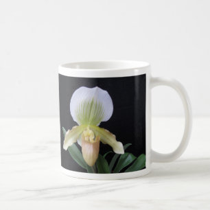 White Slipper Orchid Mug