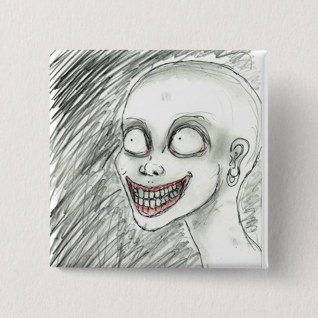 White Smile   Button (Front)