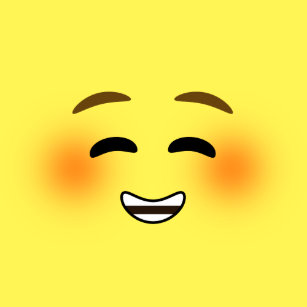 White Smiling Emoji Black Bluetooth Speaker White Smiling Emoji Black Bluetooth Speaker