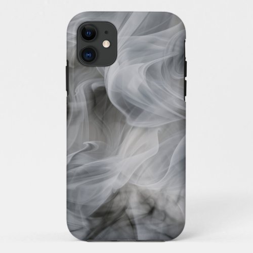 White Smoke Design iPhone 11 Case