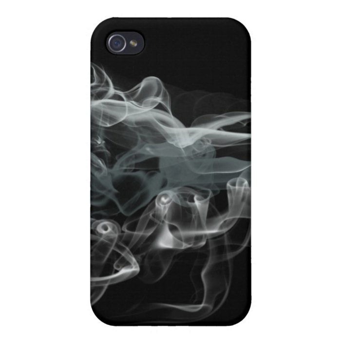 White smoke on black background iPhone 4/4S cover