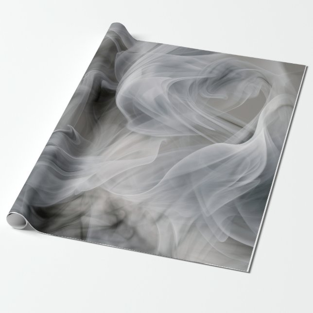 White Smoke Wrapping Paper (Unrolled)