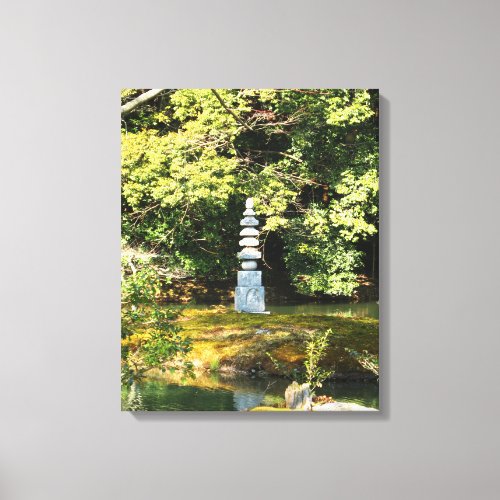 White Snake Pagoda  Hakuja No Tsuka Canvas Print