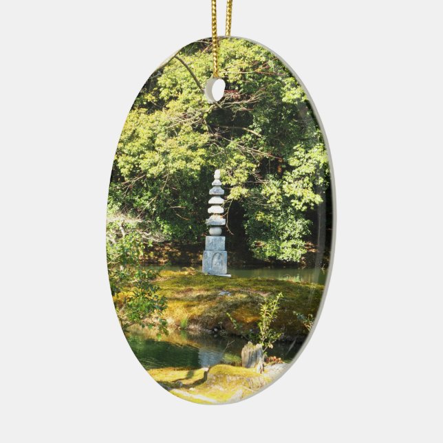 White Snake Pagoda / Hakuja No Tsuka Ceramic Ornament (Left)