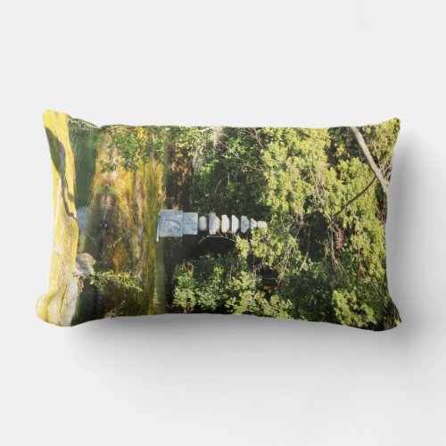 White Snake Pagoda  Hakuja No Tsuka Lumbar Pillow