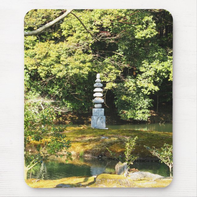 White Snake Pagoda / Hakuja No Tsuka Mouse Pad (Front)
