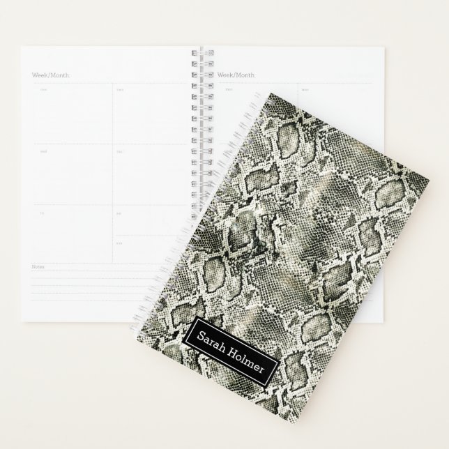 White Snake print Planner (Display)