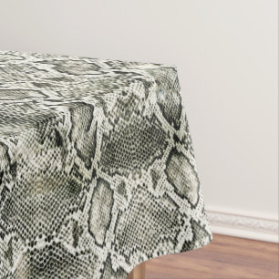 White Snake print Tablecloth