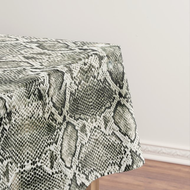 White Snake print Tablecloth (In Situ)