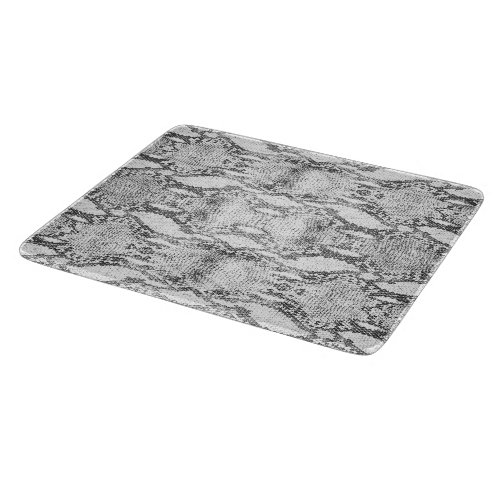 White Snake Skin Print Cutting Board