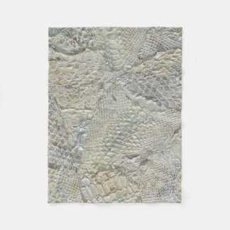 White Snake Skin Throw Blanket