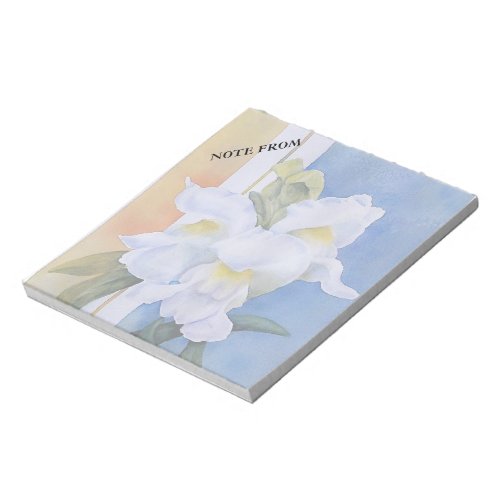 WHITE SNAP DRAGONS CUSTOMIZABLE NOTE PAD