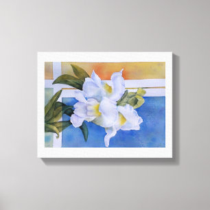 WHITE SNAP DRAGONS WRAPPED CANVAS PAINTING PRINT