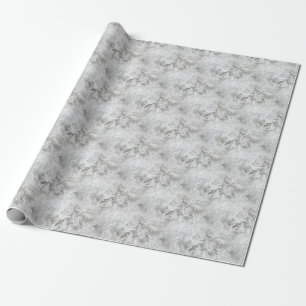 White Snow Frost Wrapping Paper