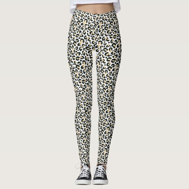 Snow Leopard Print Leggings