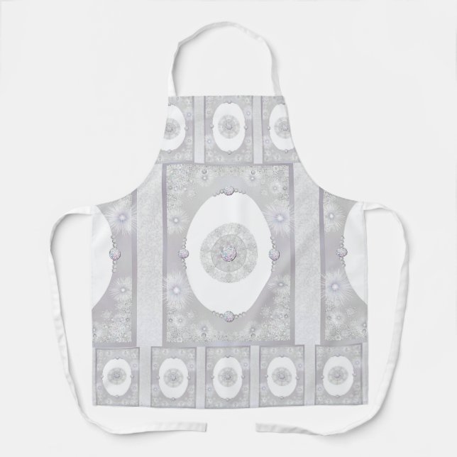 White Snowflake Apron (Front)